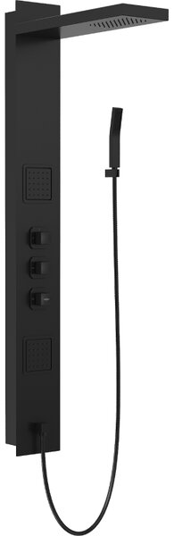 Mexen Savio, panou de duș, negru mat, 7605-03-70