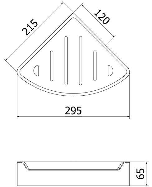 Mexen Rivon-C, raft de colț, auriu mat, 70A8525-55