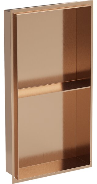 Mexen X-Wall-NR, raft încastrat fără flanșă 60 x 30 cm, cupru mat - 19C1603010S