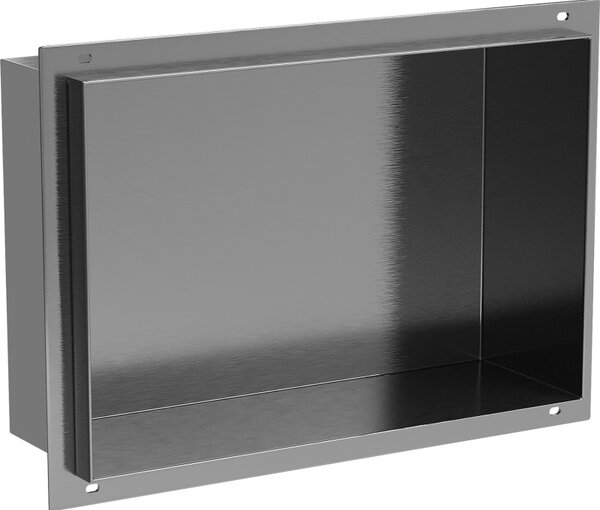 Mexen X-Wall-NR, raft încastrat fără flanșă 30 x 20 cm, grafit mat - 19E1302010