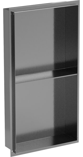 Mexen X-Wall-NR, raft încastrat fără flanșă 60 x 30 cm, grafit mat - 19E1603010S