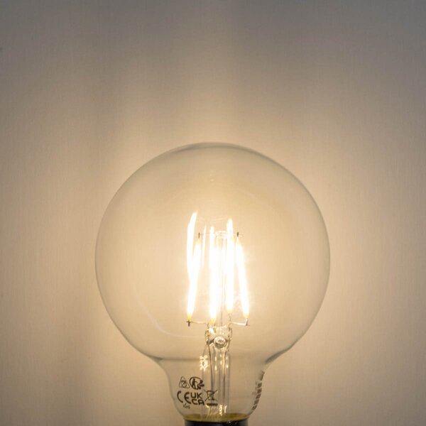 Set 5 becuri Bec LED E27 reglabil în 3 trepte G95 4W 450lm 3000K