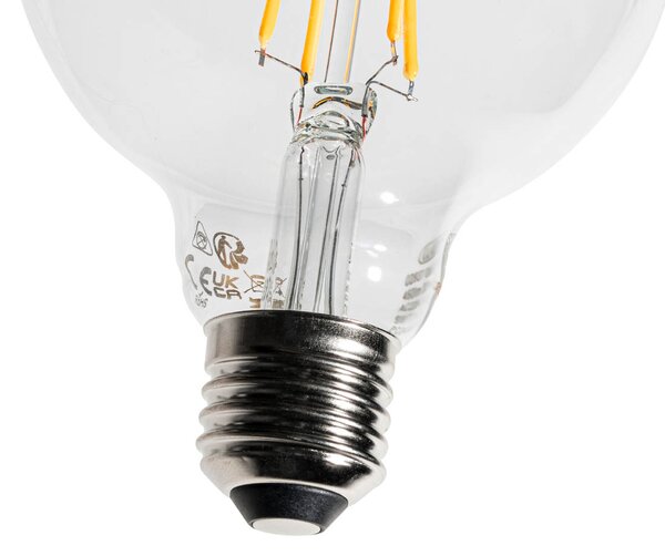 Set 5 becuri Bec LED E27 reglabil G95 5W 450lm 2200K