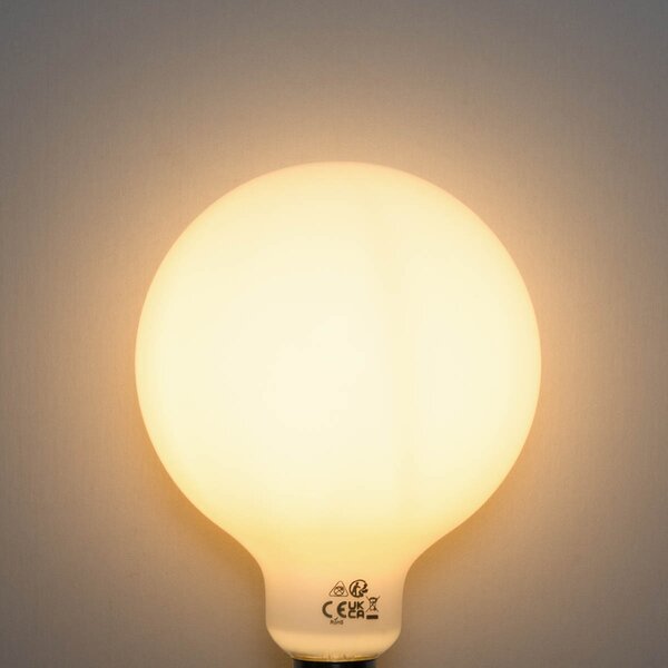 Set 5 becuri Bec LED E27 reglabil opalin G125 5W 450lm 2200K