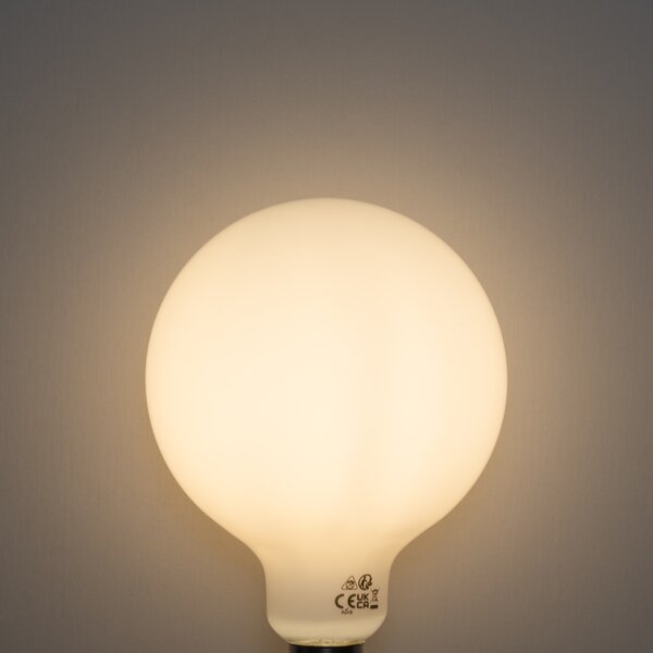 Set de 5 becuri LED E27 dimabile Opal G125 5W 450 lm 3000K