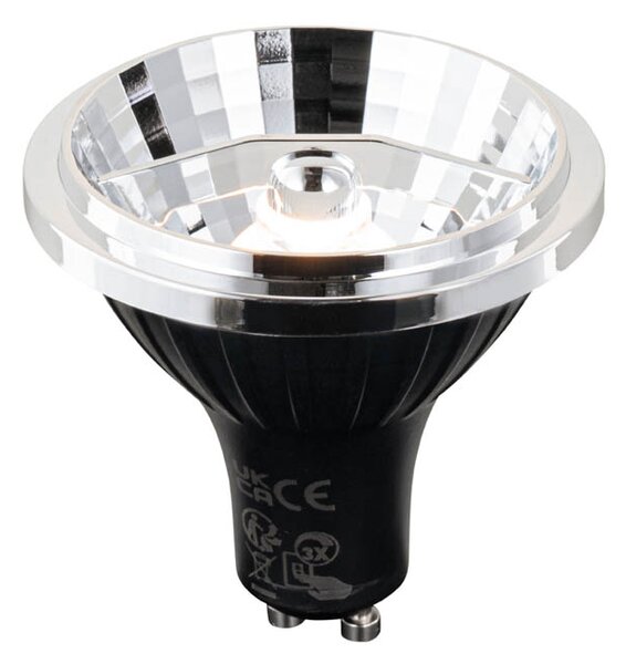 Lampă LED GU10 cu intensitate luminoasă reglabilă în 3 trepte în Kelvin, 70 mm, 6 W, 500 lm, 2200 - 3600K
