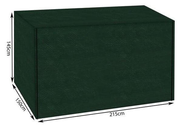Husa protectie balansoar, leagan, cu fermoar, 215 x 150 x 145 cm, Verde