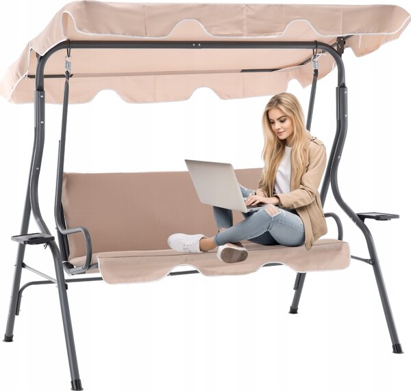 Balansoar De Gradina, Dimensiune 170 x 110 x 153 cm, Cu Suport Pahar