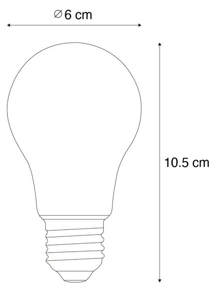 Bec inteligent E27 cu LED, reglabil, A60, transparent, 7W, 806 lm, 2700-6500K, Zigbee