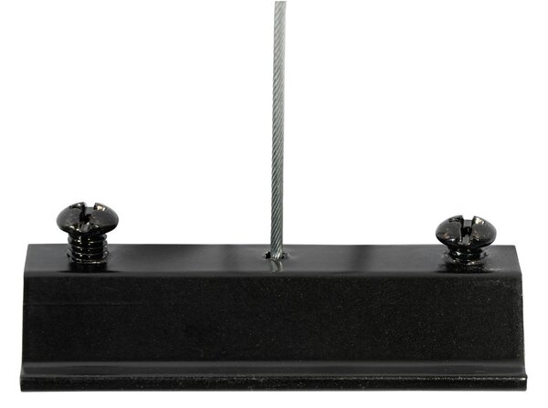 Sistem modern de iluminat pe șină suspendat cu 6 spoturi negre monofazate GU10 50mm - Iconic Ruby Honey
