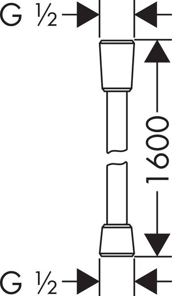 Hansgrohe Isiflex furtun de duș 160 cm || 28276140