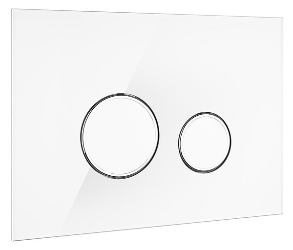 Oltens Lule buton de spălare pentru WC alb/crom/alb 57201000