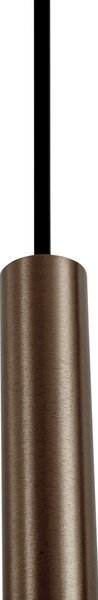 Sistem de iluminat modern pe șină cu 6 pendule bronz monofazat - Slimline Keno
