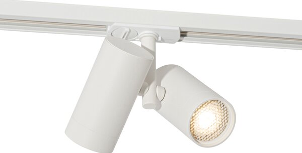 Șină modernă cu 1 fază - lumină albă cu 2 spoturi - Iconic Scopio