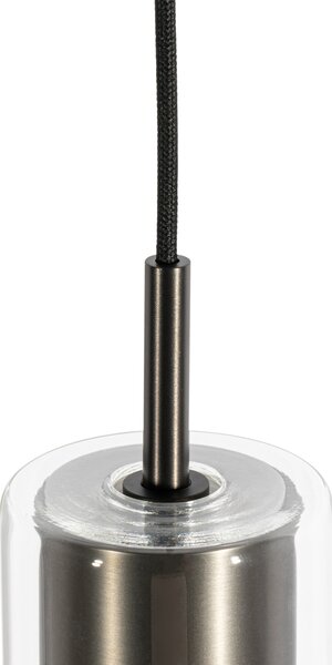 Lampa suspendată modernă din metal gri pentru sistem de șină monofazat - Iconic Lloyd