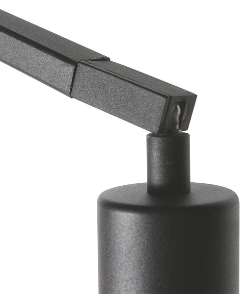 Lampă de podea modernă neagră cu dimmer - Anne ZigZag