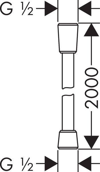 Hansgrohe Isiflex furtun de duș 200 cm crom 28274000