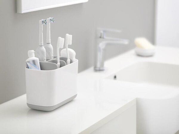 Joseph Joseph Easy Store cană pentru spălat dinți alb-gri 70510