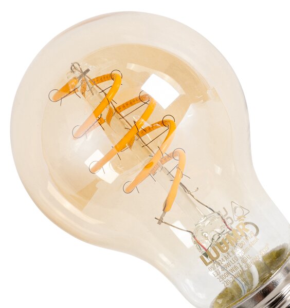 Set 5 becuri Becuri LED inteligente E27 reglabile A60 chihlimbar 4.9W 320lm 2500K