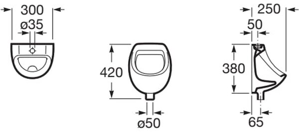 Roca Mini-N pisoar A353145000