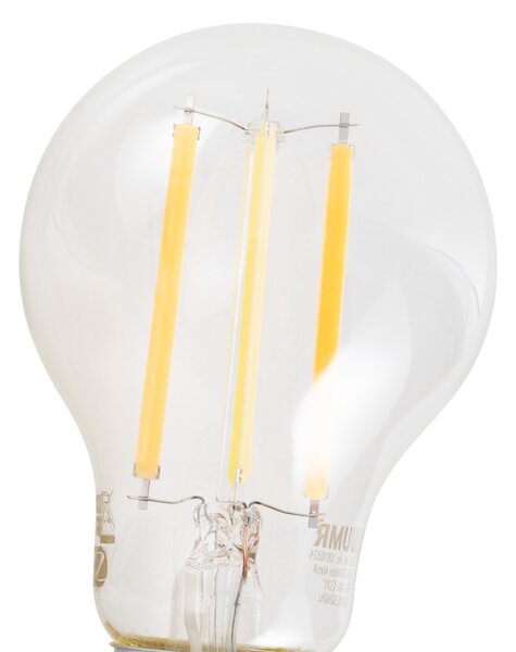 Set de 5 becuri LED inteligente E27, reglabile, A60, transparente, 7W, 806 lm, 2700-6500K, Zigbee