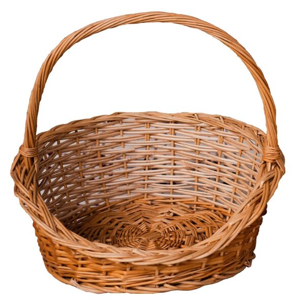 Cos cadou rotund ,asimetric cu toarta-natur-ecologic- KC-208 - 30Ø