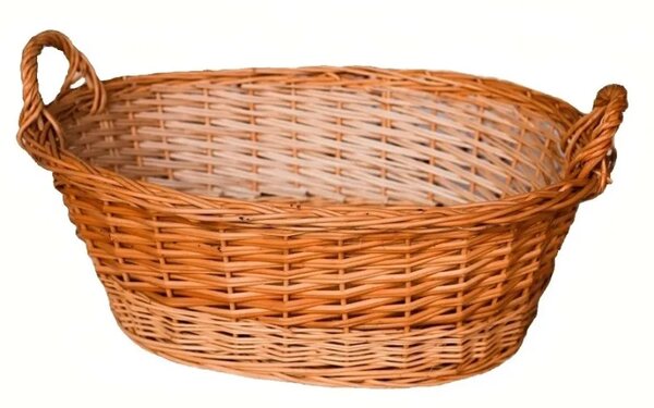 Cos brutarie oval mediu impletit din rachita - brutarie KT-246