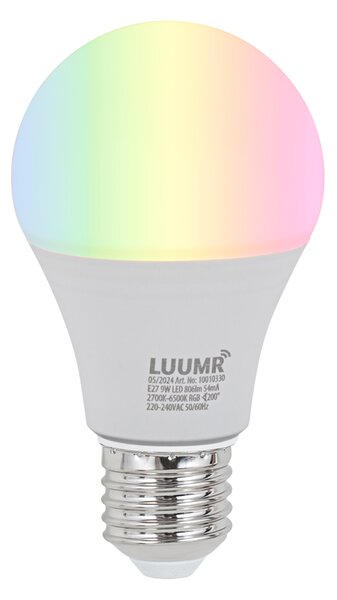 Bec LED E27 reglabil A60 Opal 9W 806lm 2700-6500K