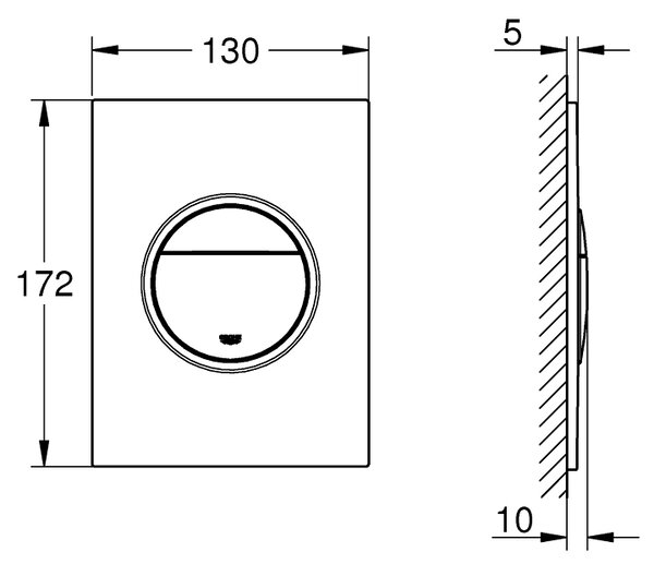 Grohe Nova Cosmopolitan S buton de spălare pentru WC Warm Sunset 37601DA0