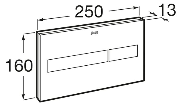 Roca PL7 buton de spălare pentru WC alb A890188309