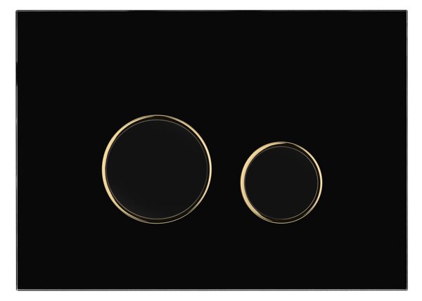 Oltens Lule buton de spălare pentru WC negru mat/auriu mat/negru mat 57106300