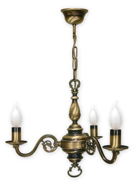Brilagi - Candelabru suspendat pe lanț IMPERO 3xE14/60W/230V alamă