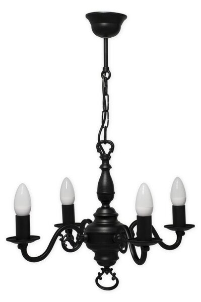 Brilagi - Lustru pe lanț IMPERO 4xE14/60W/230V negru