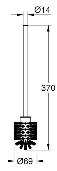Grohe Essentials perie de toaletă 40392000