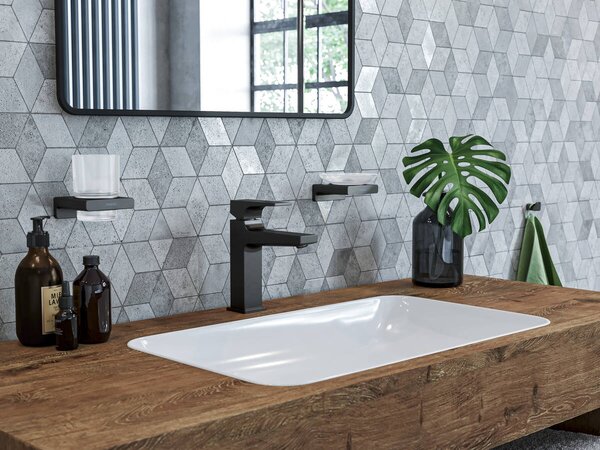 Hansgrohe AddStoris pahar pentru periuta de dinti alb-negru 41749670