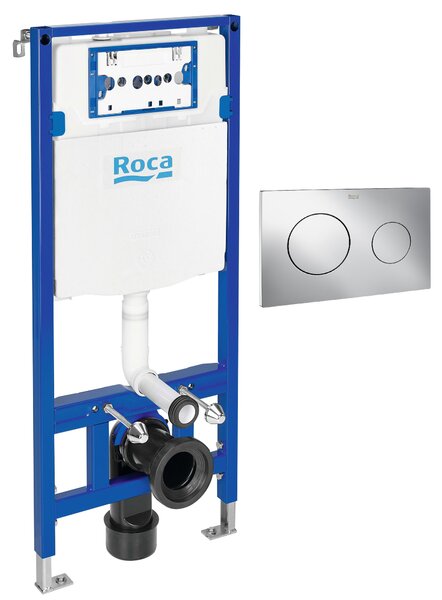Set cadru încastrat Roca Duplo One A890070020, buton de spălare Roca PL A890189001