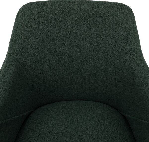 KONDELA Fotoliu design, verde / fag, PETRUS
