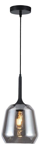 Pendul pe cablu MAEVA 1xE27/40W/230V fumuriu/negru