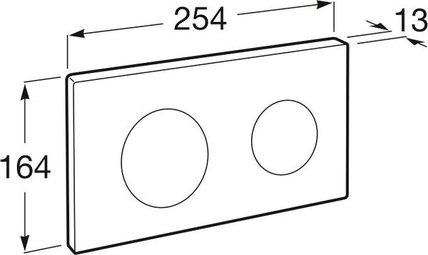 Roca PL buton de spălare pentru WC alb A890189309