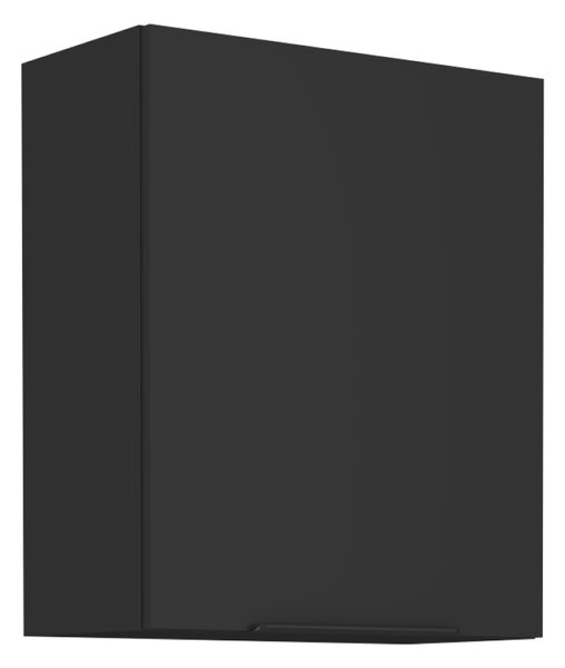KONDELA Dulap de sus, negru, SIBER 60 G-72 1F