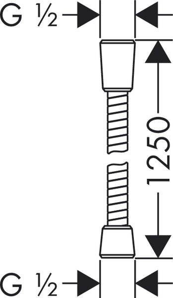 Hansgrohe Sensoflex furtun de duș 125 cm crom 28132000
