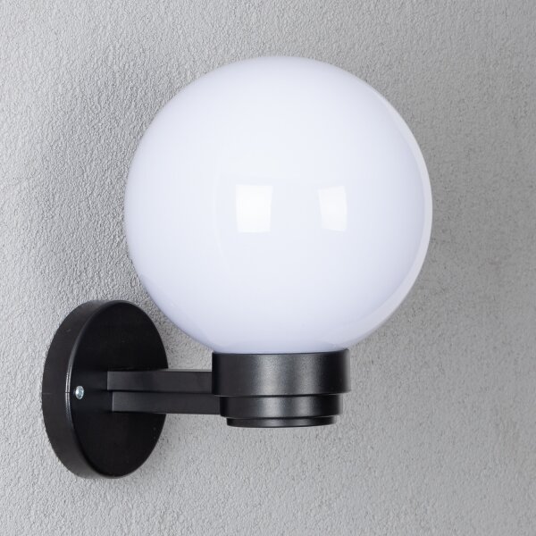 Brilagi-LED RGBW Aplica de exterior HARBOR 1xE27/9W/230V IP33 negru/alb