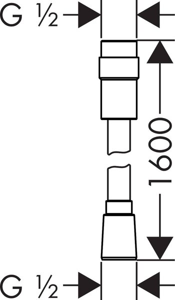 Hansgrohe Isiflex furtun de duș 160 cm crom 28248000