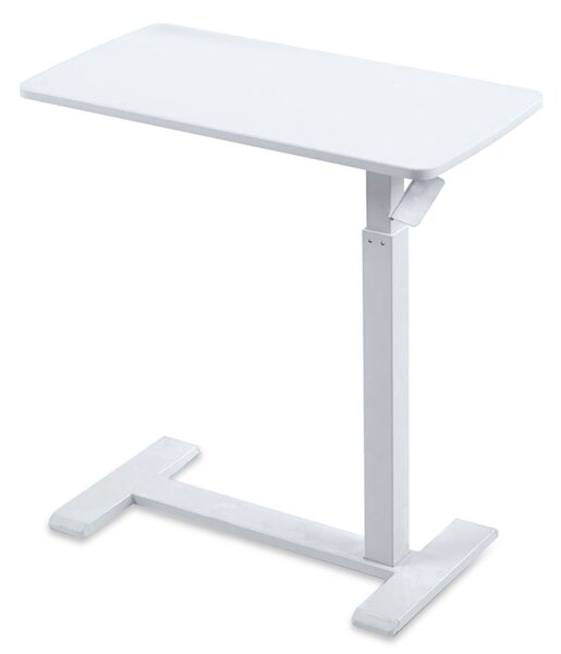 Masă ajustabilă pentru laptop cu roți – reglabilă pe Înălțime (65-90 cm), blat mdf 68x36 cm, mobilă pentru pat și canapea, onuvio® - alb