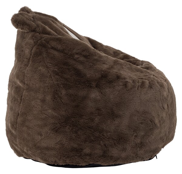 KONDELA Fotoliu tip sac urs, maro, MEDAK