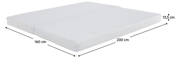 KONDELA Saltea pliabilă cu două feţe, 80/80x200, MELK