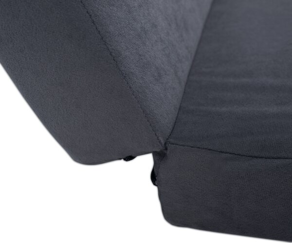 KONDELA Saltea pliabilă, spumă, 65x180, gri, LEVI 65