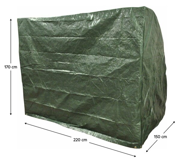 KONDELA Husă de protecţie pentru leagănul de grădină, 220x150x170 cm, verde, KAVER TYP 28