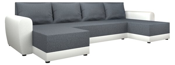 KONDELA Canapea universală, gri/alb, DAKAR NEW U