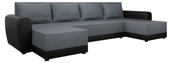 KONDELA Canapea universală, gri/negru, DAKAR NEW U